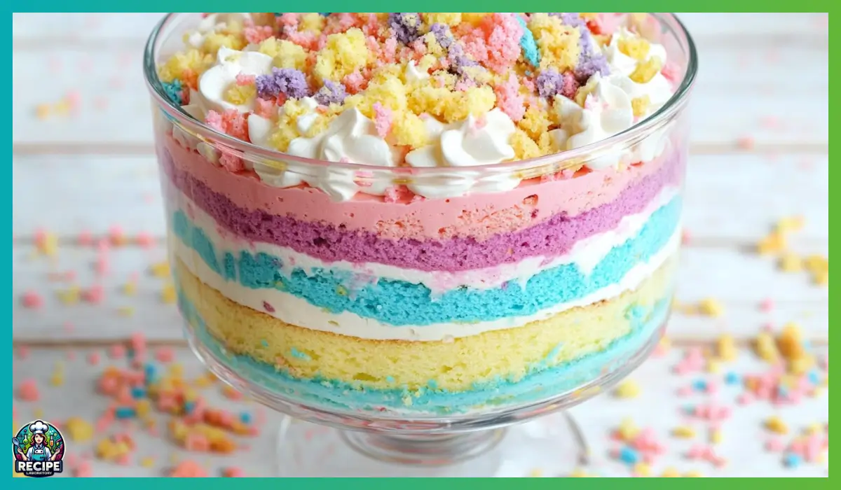 Rainbow Trifle Cake