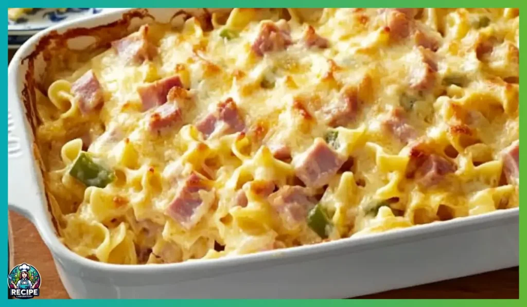 Creamy Ham and Swiss Casserole
