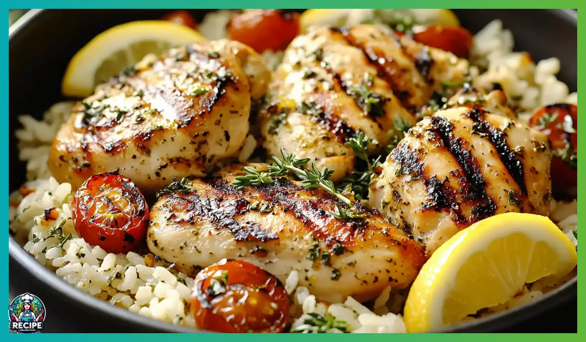 Greek Chicken Lemon Rice