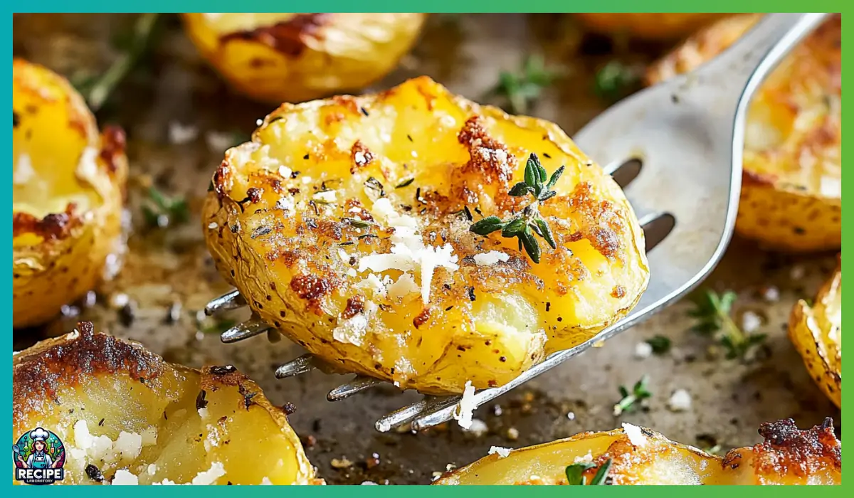 Crispy smashed potatoes