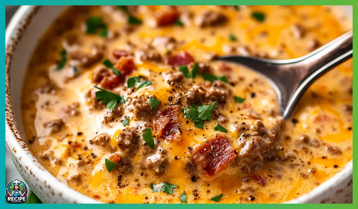 Low-Carb Cheeseburger Soup