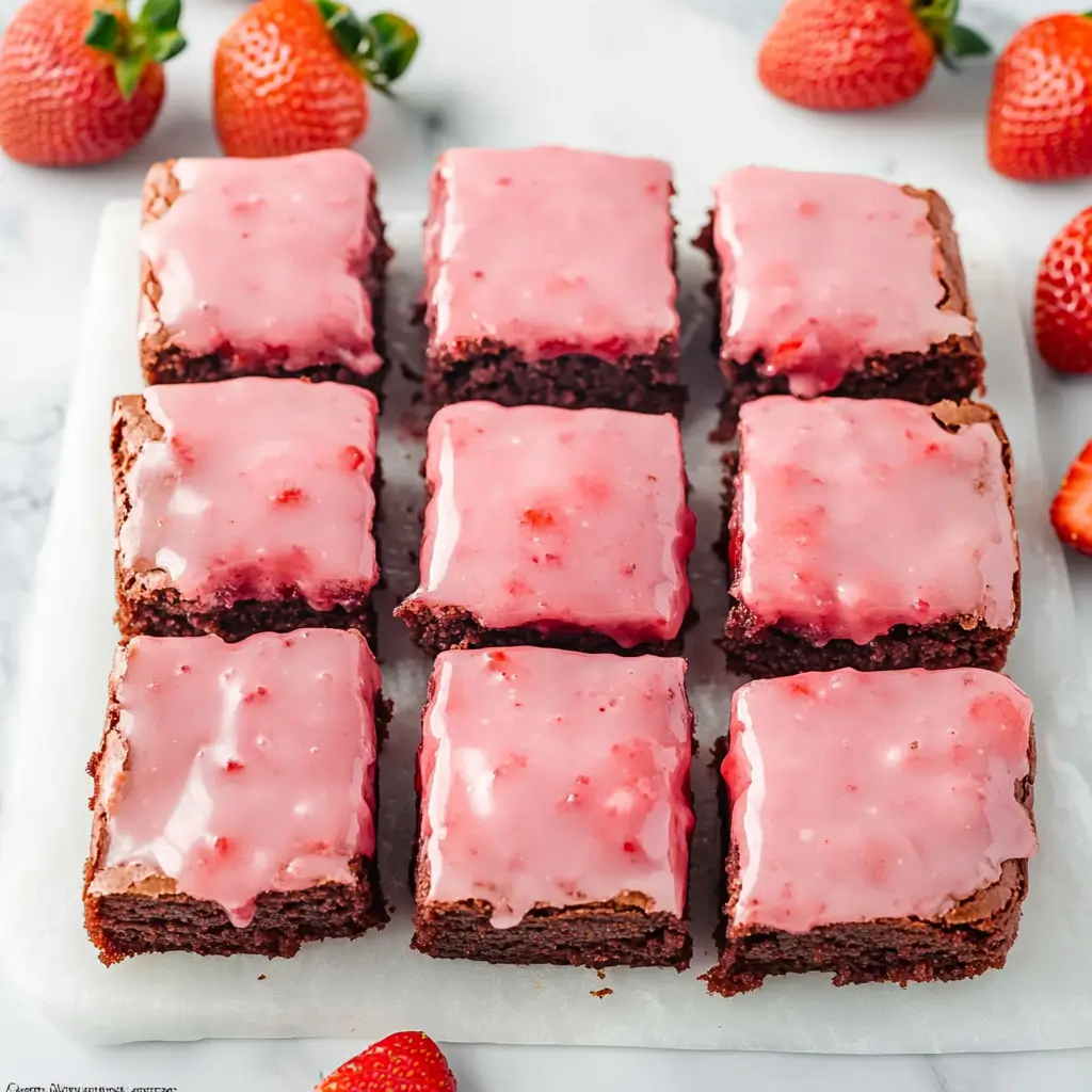 Strawberry Brownies Recipe