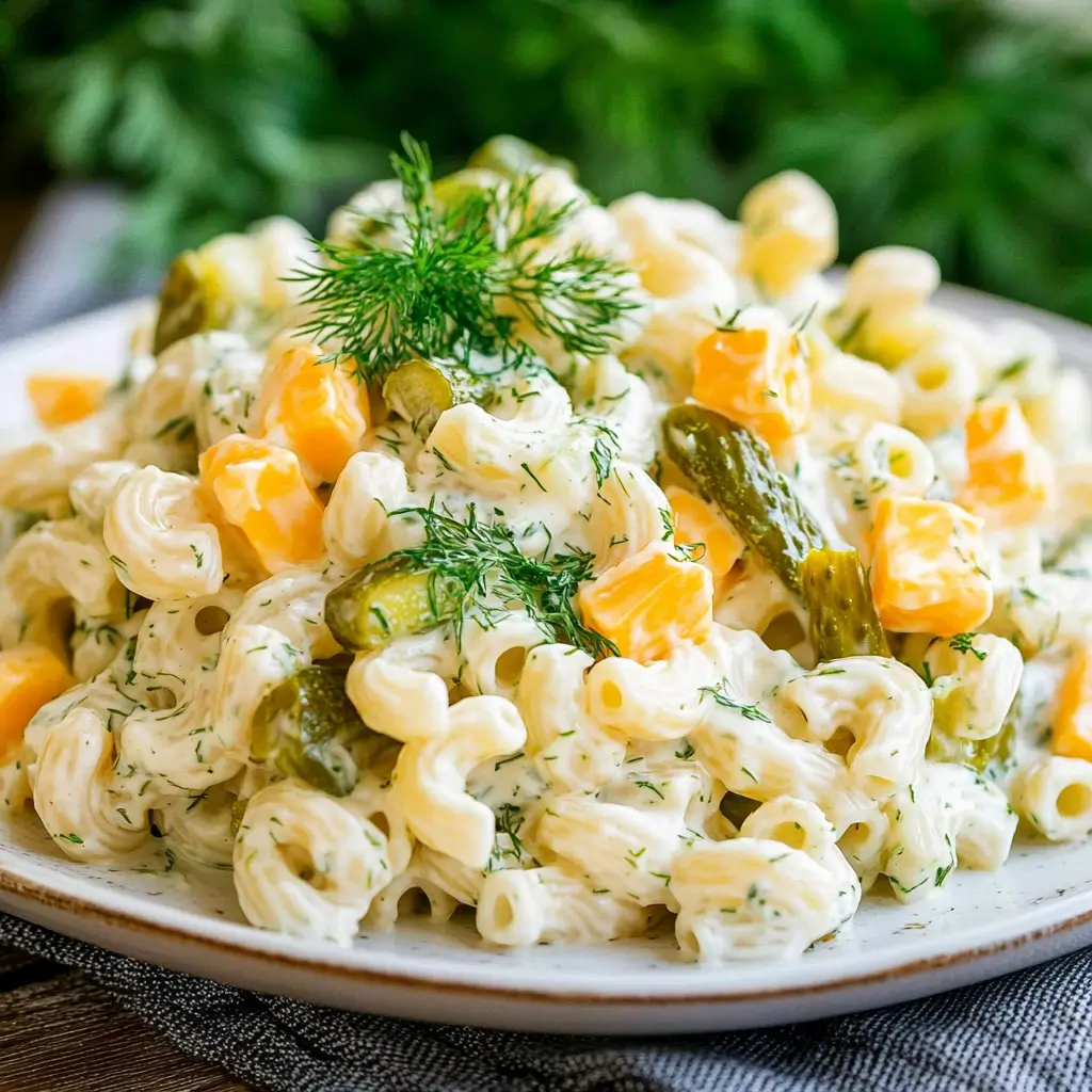 Dill Pickle Pasta Salad