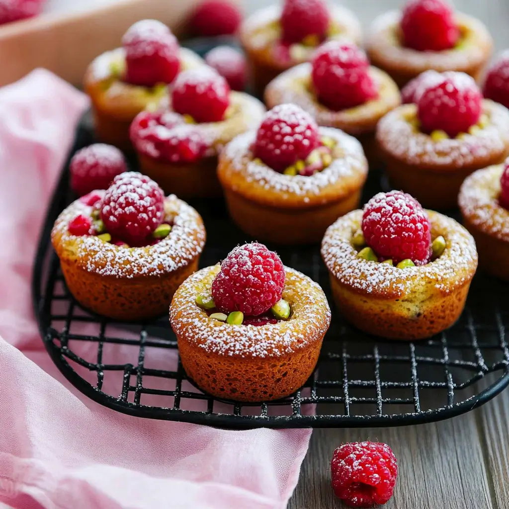 Raspberry Pistachio Friands