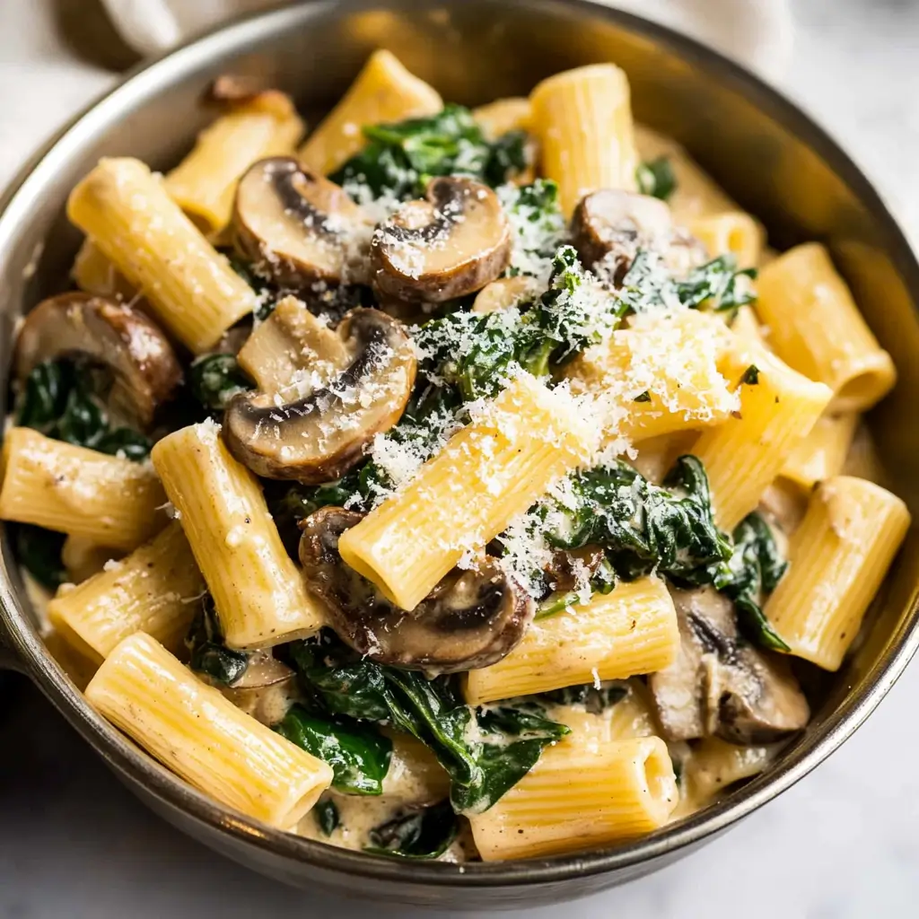 Creamy Parmesan spinach pasta