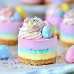 Easter No-Bake Mini Cheesecakes