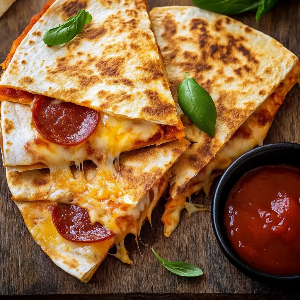 Cheesy Pizza Quesadillas