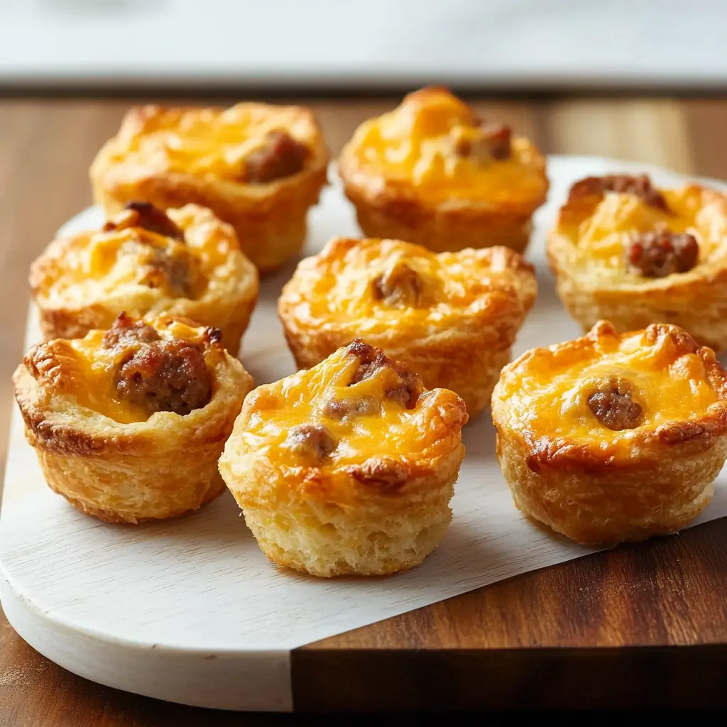 Sausage and Cheese Biscuit Cups