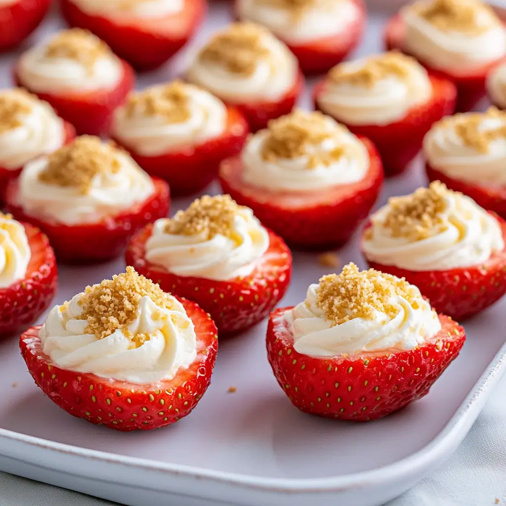 Cheesecake-Stuffed Strawberries