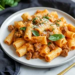 Creamy Sausage Rigatoni