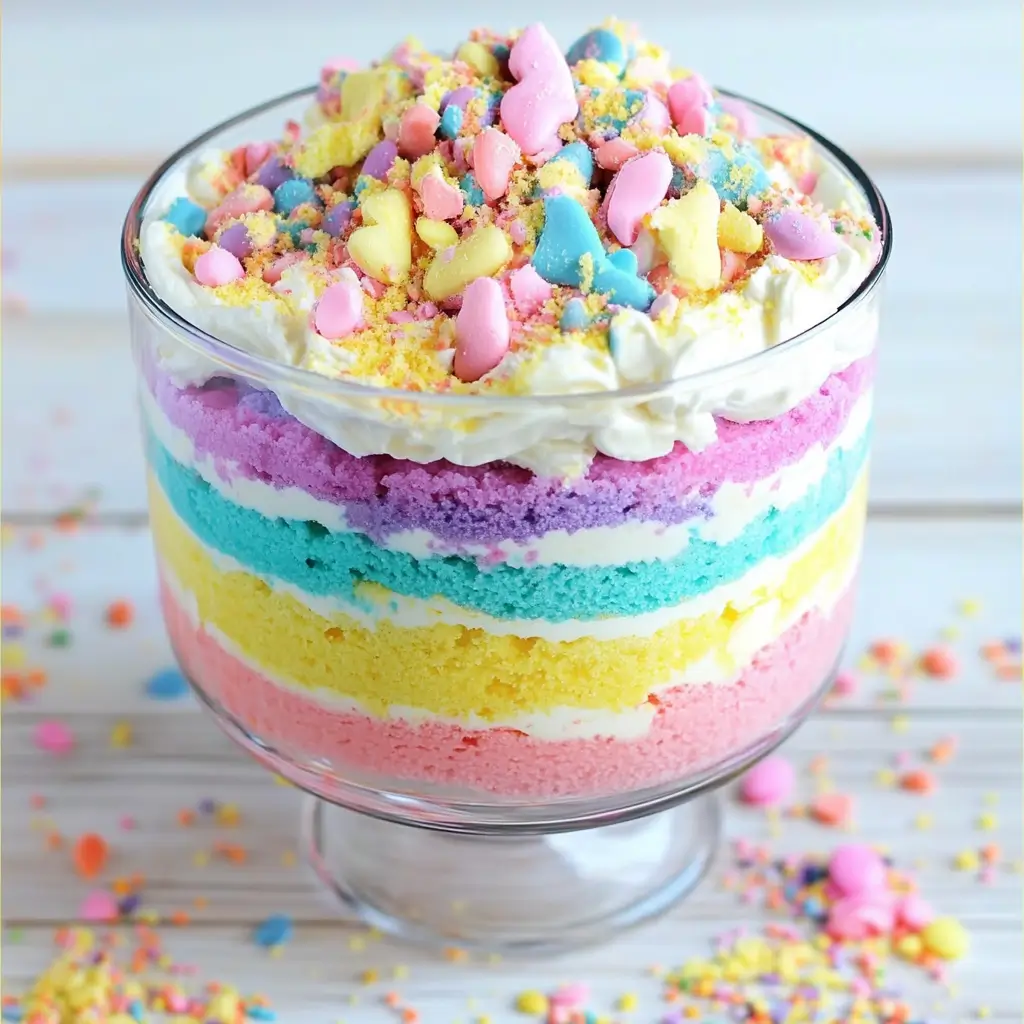 Rainbow Trifle Cake