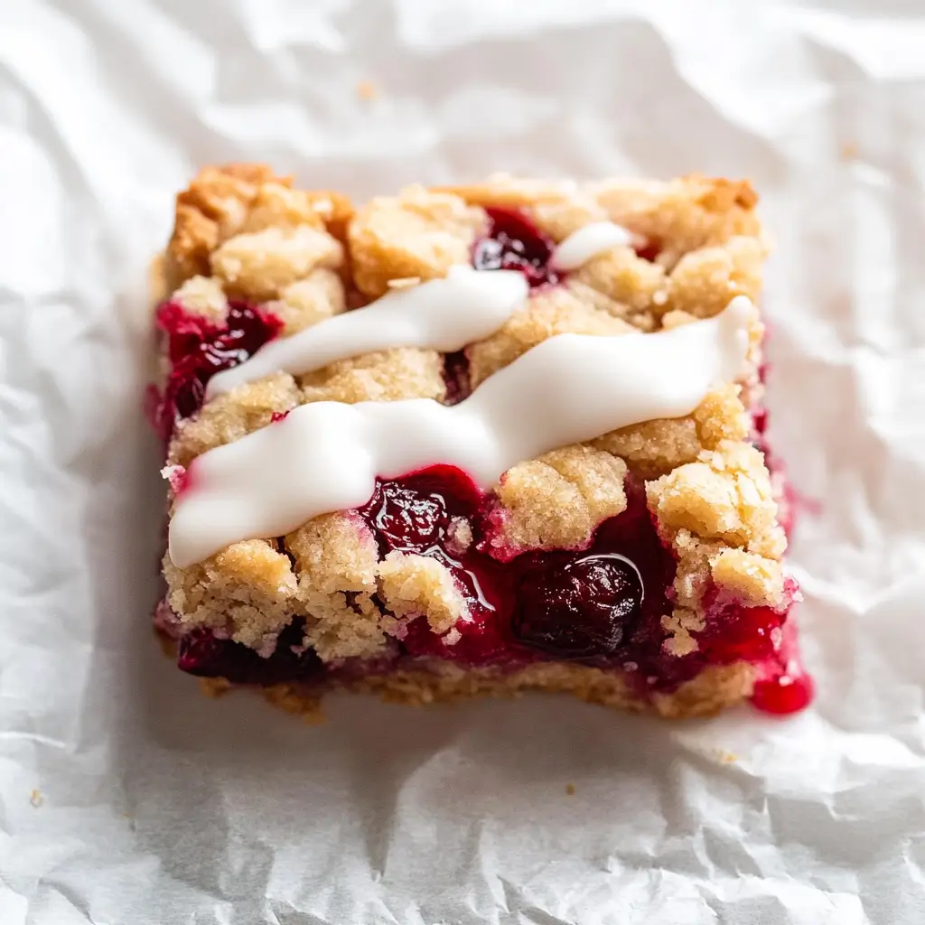Cranberry Crumble Bars