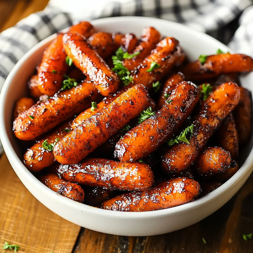 Sweet and savory roasted carrots
