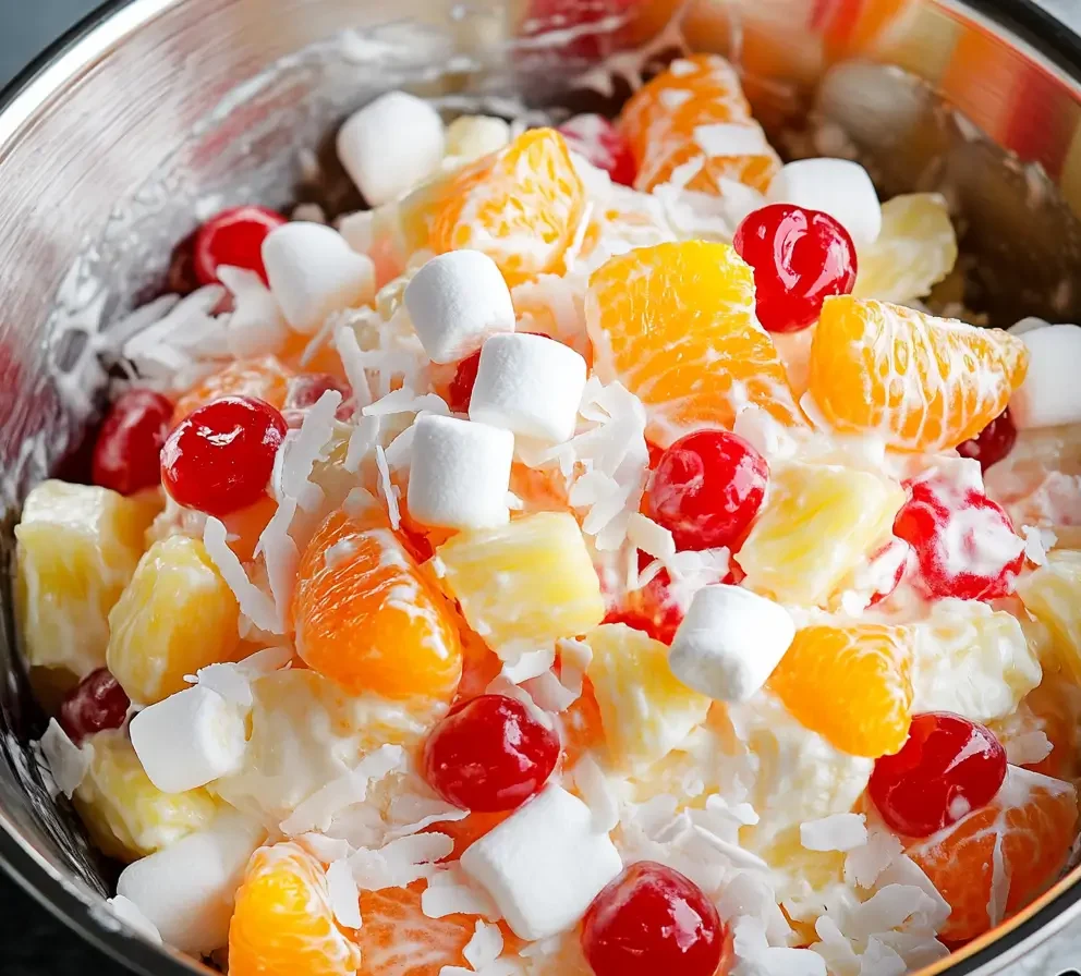 Creamy Tropical Ambrosia Salad