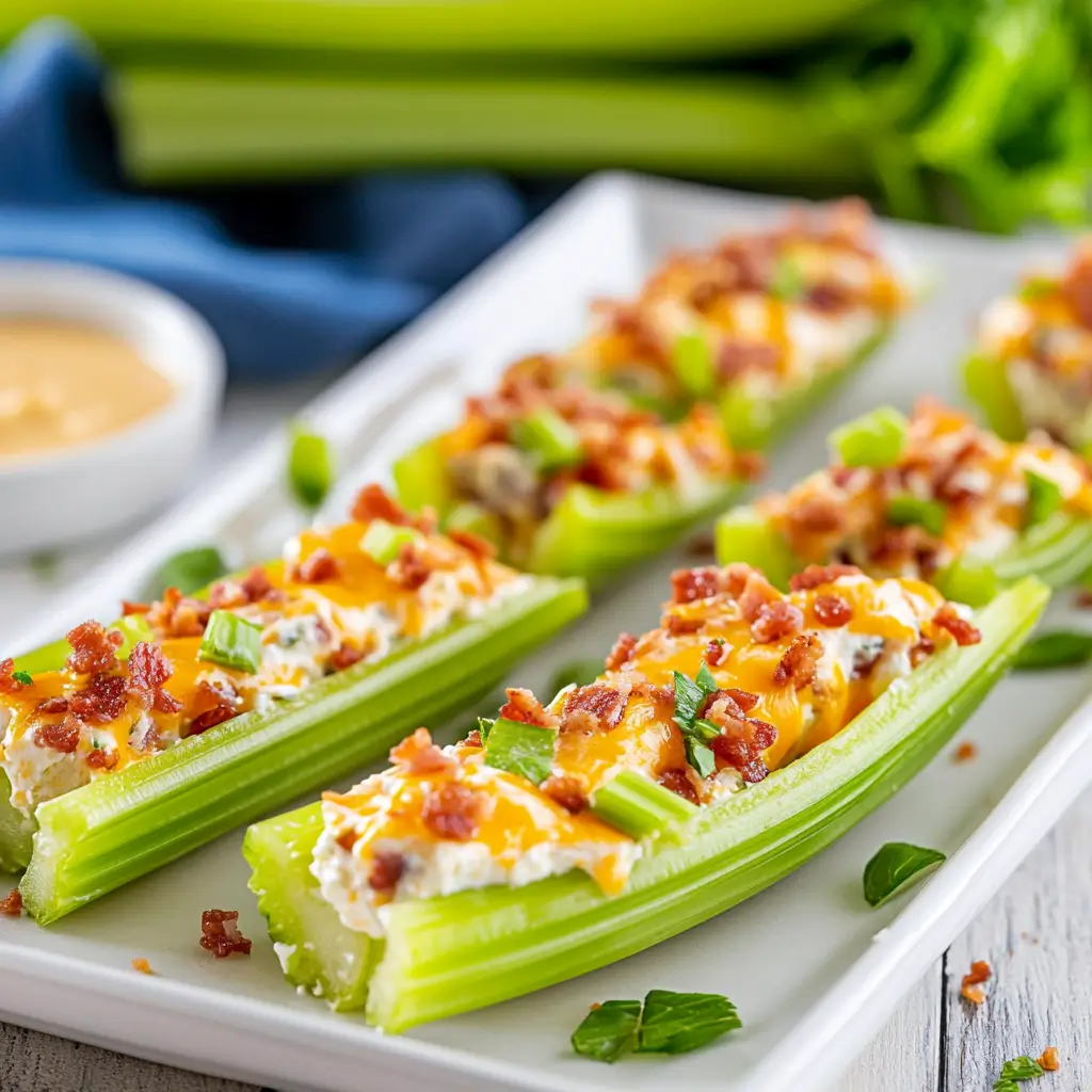 Cheddar bacon ranch celery