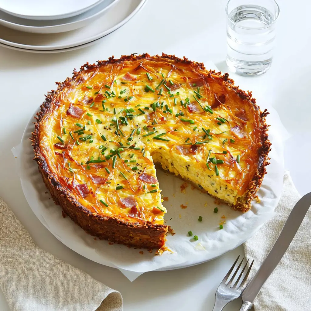 Hash Brown Crust Quiche