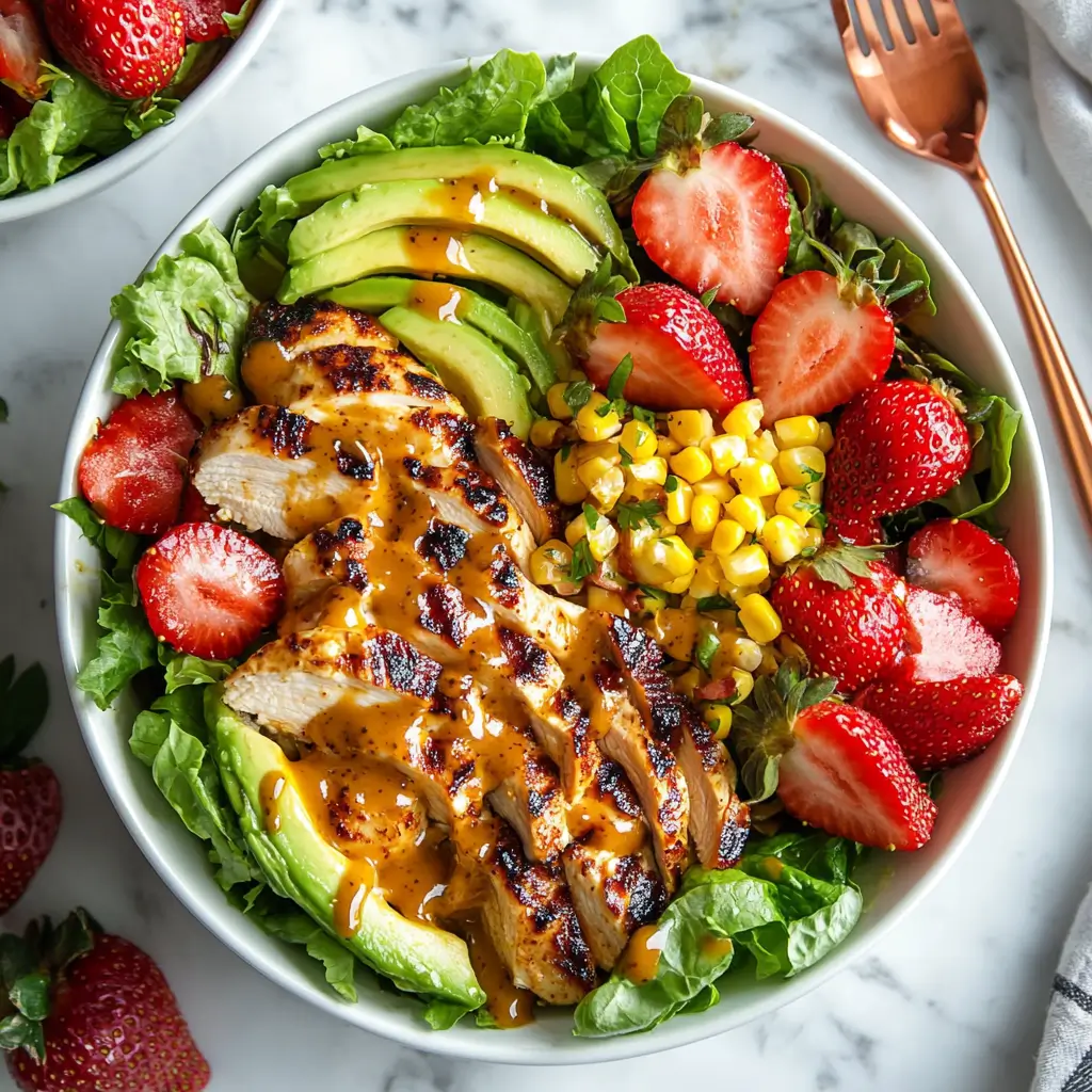 Chicken and Bacon Strawberry Salad