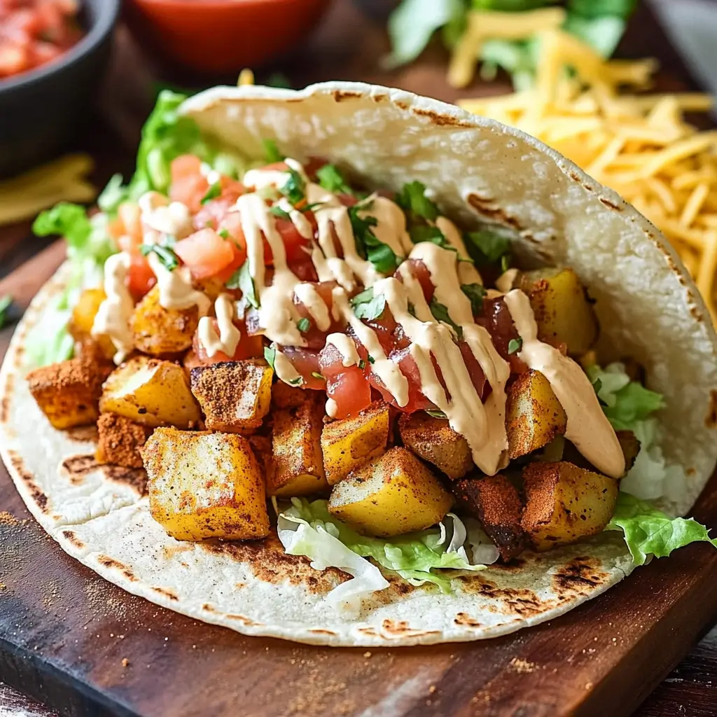 Spicy Potato Soft Tacos