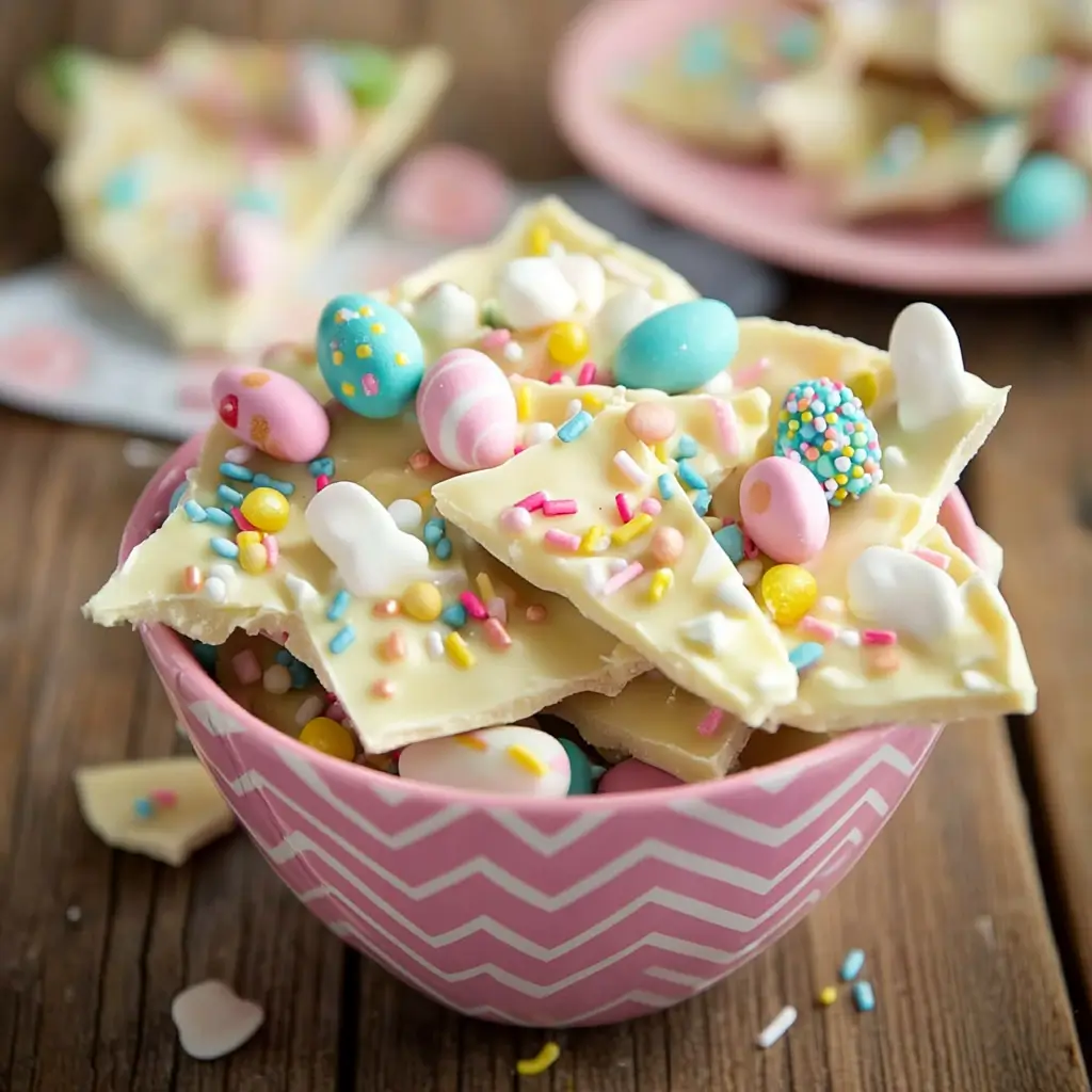 Easter White Chocolate Bark