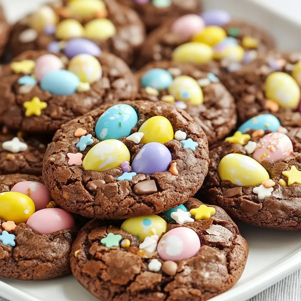 Easter Egg Brownie Cookies