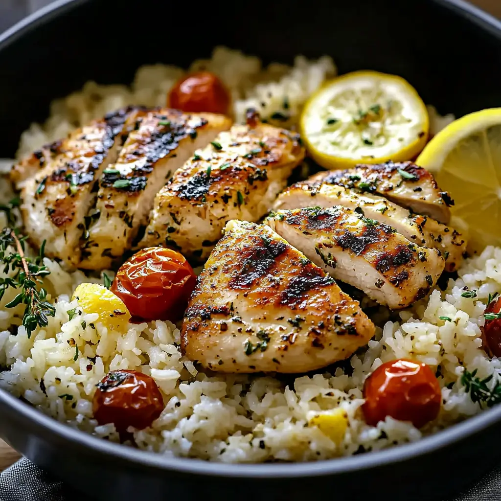 Greek Chicken Lemon Rice