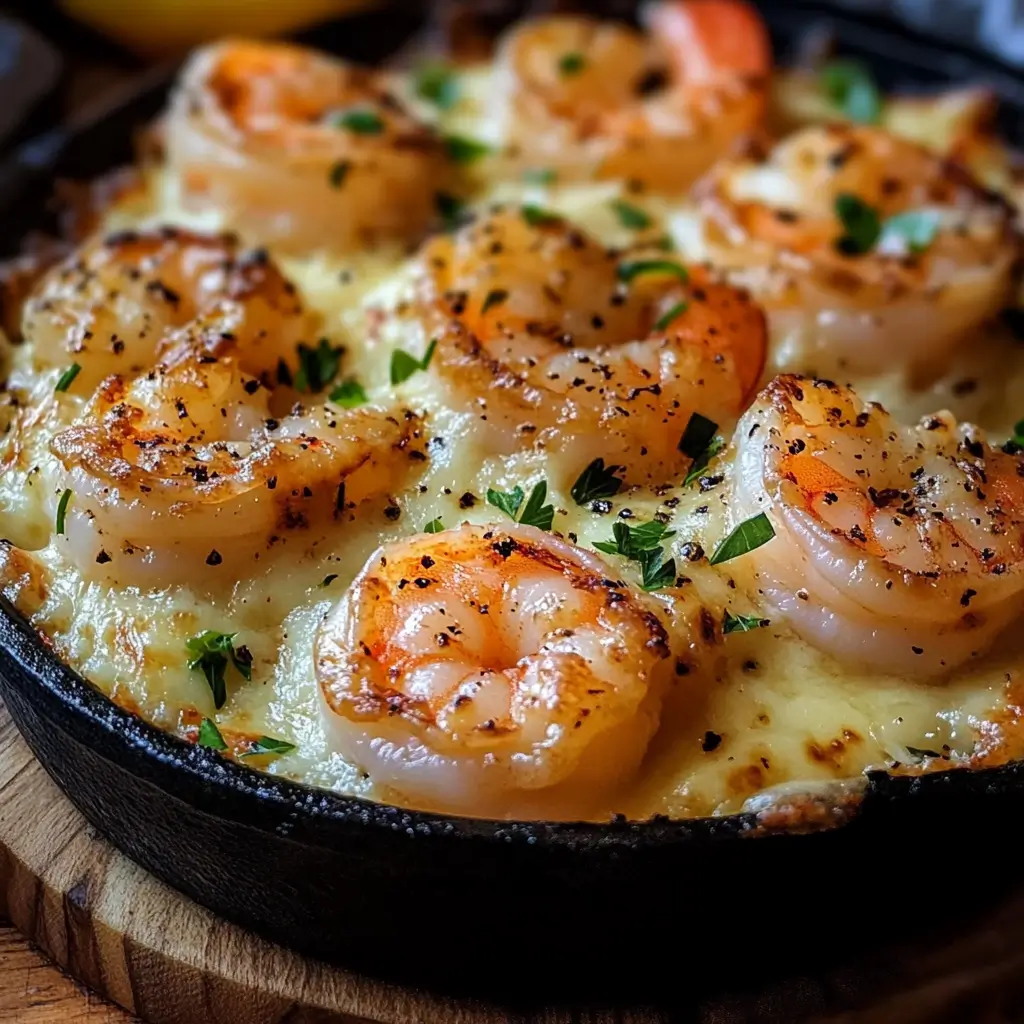 Garlic Shrimp Gratin
