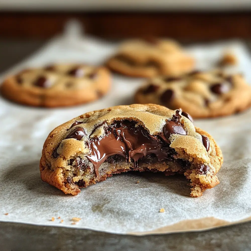 Gooey chocolate chip cookies