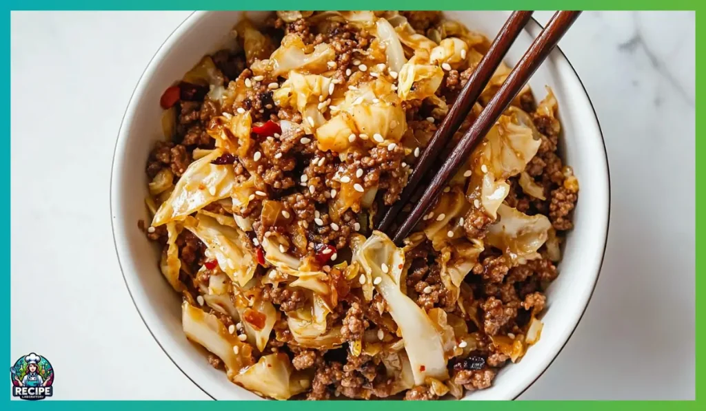 Beef and cabbage stir-fry