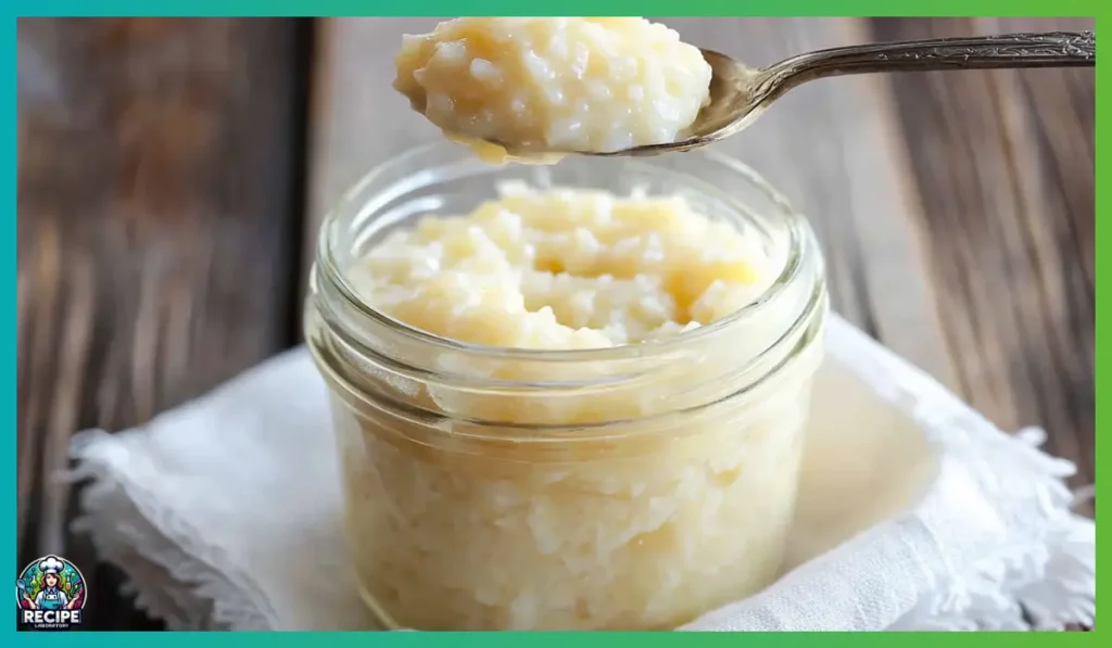 Lemon vanilla rice pudding