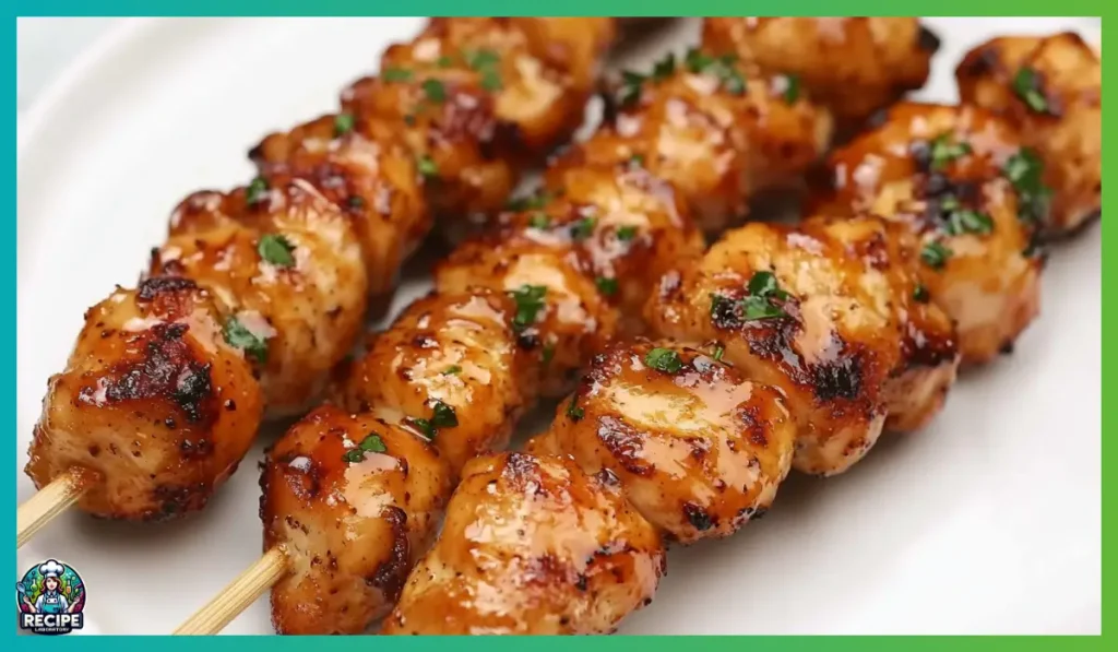 Air fryer chicken skewers