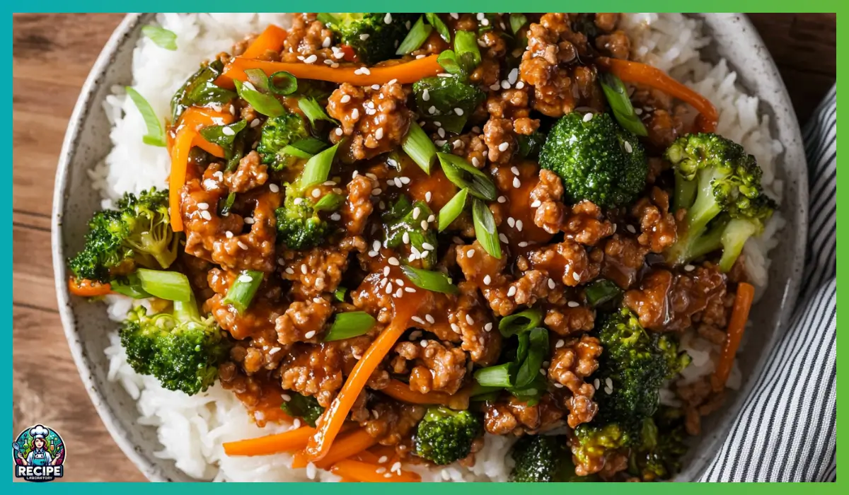 Teriyaki ground turkey