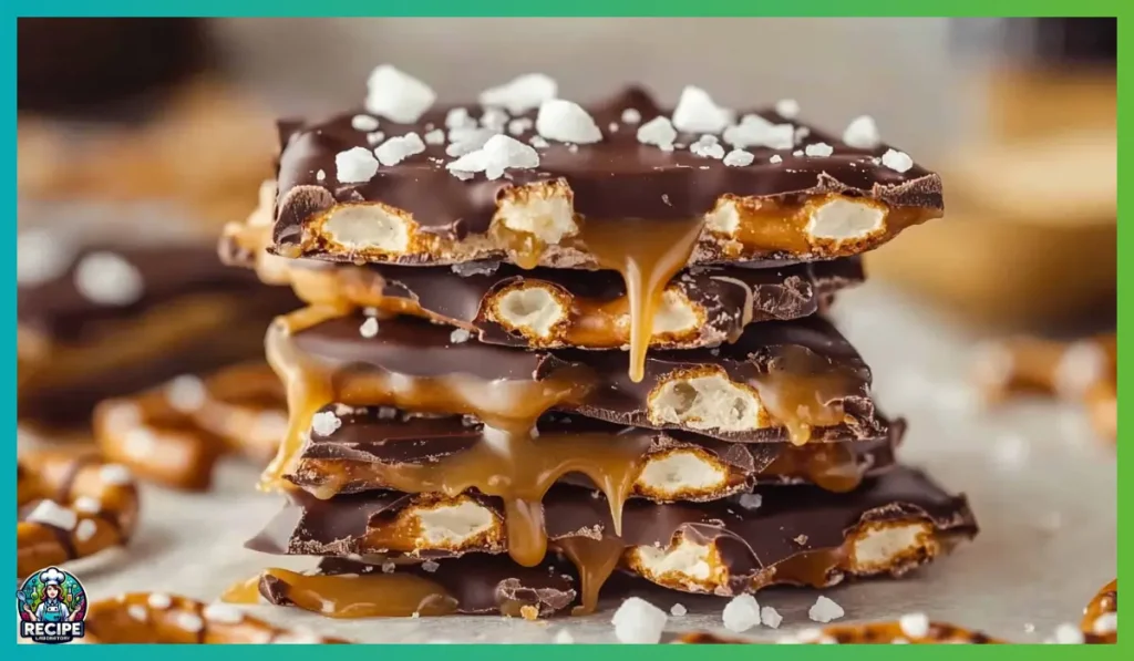 Chocolate Pretzel Caramel Bark