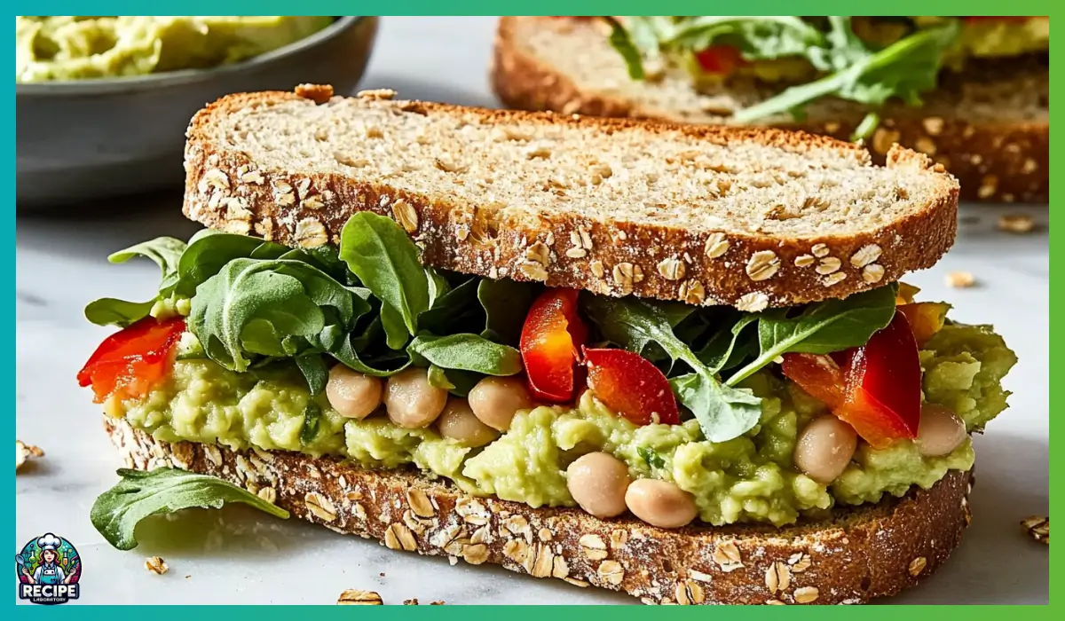 White Bean and Avocado Sandwich