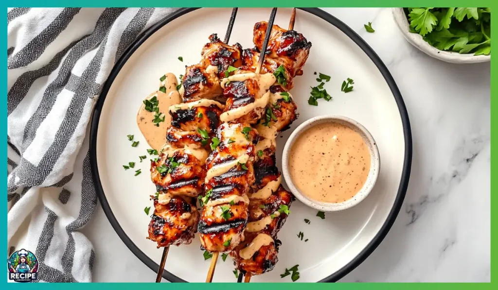 Bang Bang Chicken Skewers
