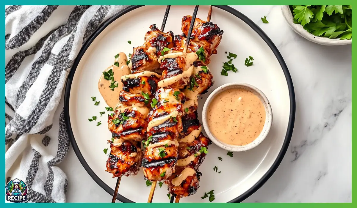Bang Bang Chicken Skewers