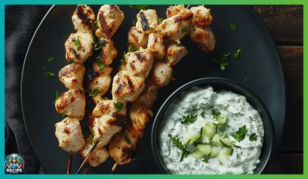 Tzatziki chicken skewers