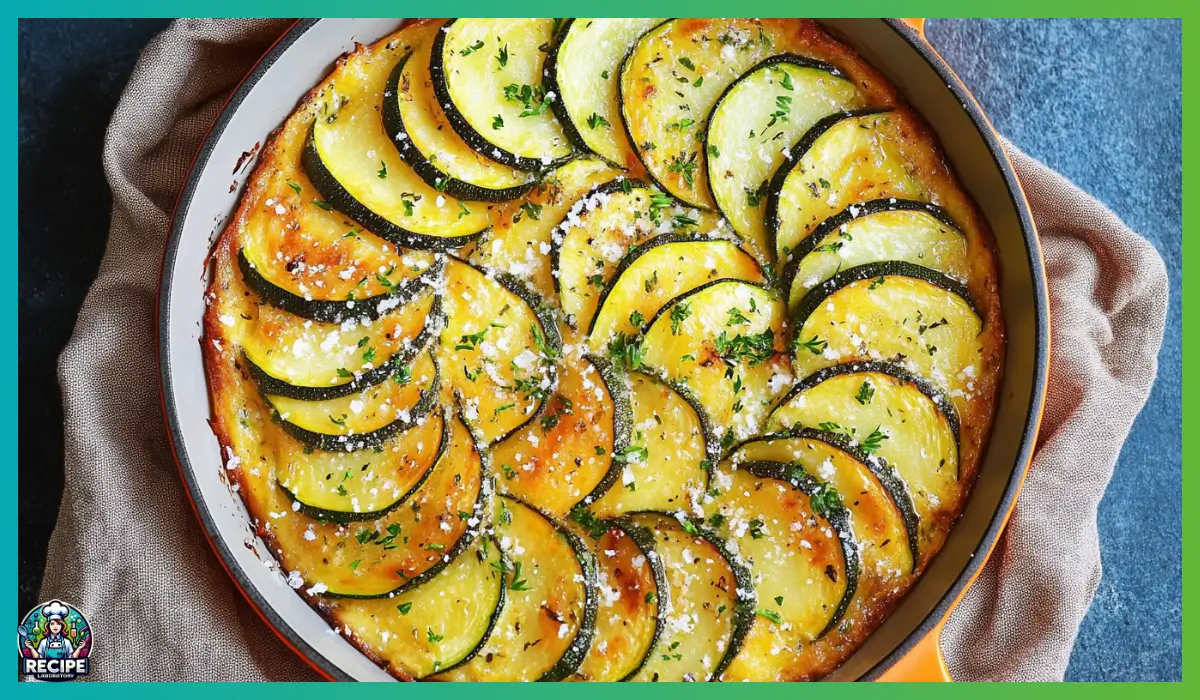 Spanish zucchini and potato frittata