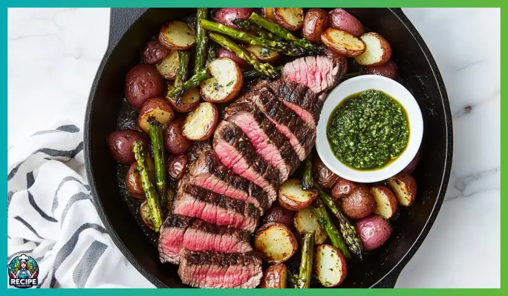 Steak and roasted veggies