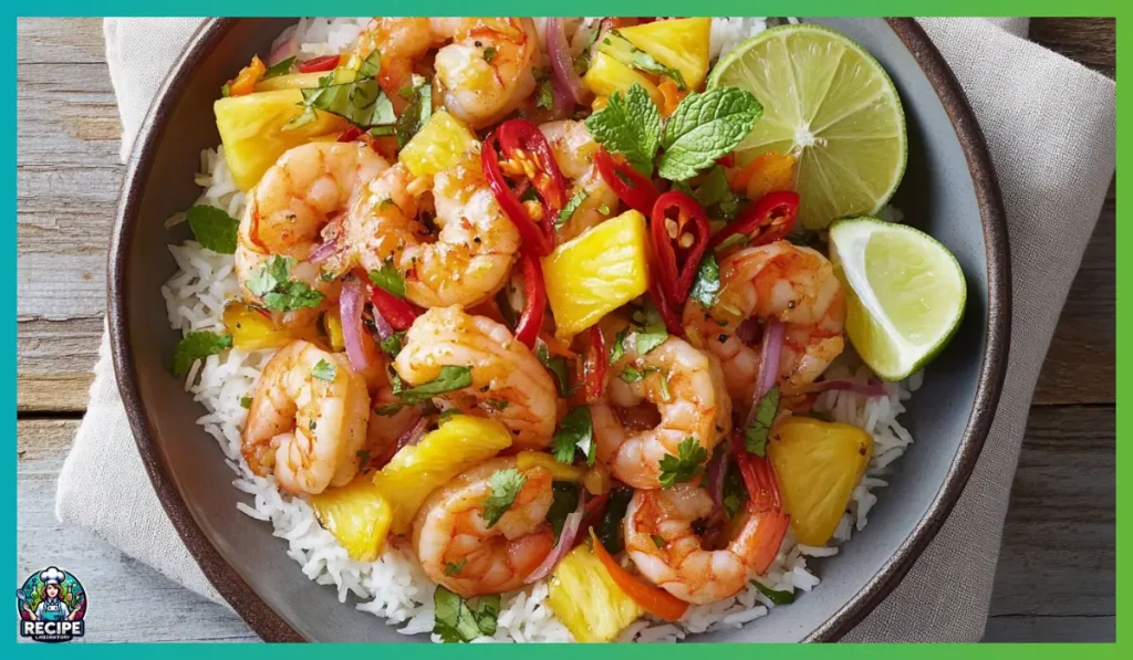 Sweet and Spicy Pineapple Shrimp