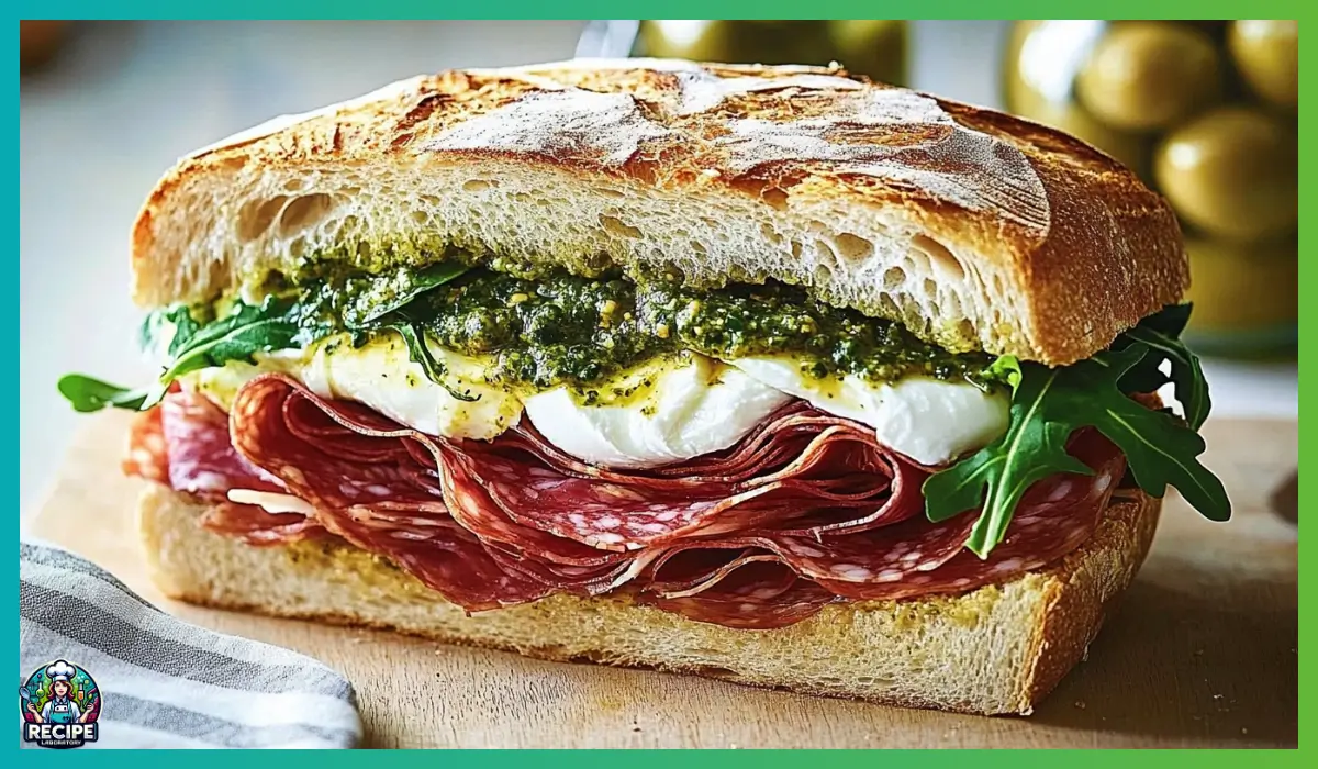 Italian ciabatta sandwich