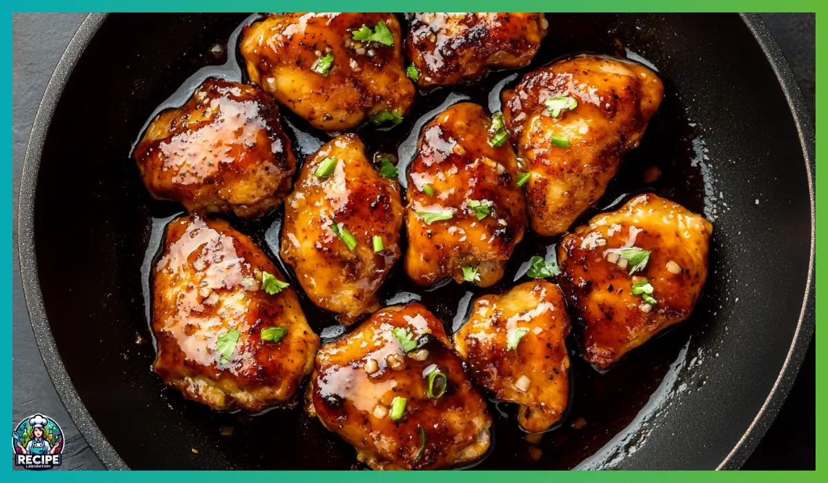 Sticky Garlic Honey Chicken