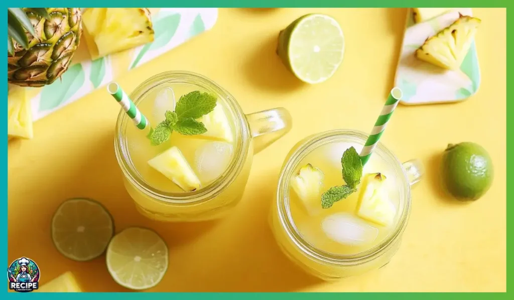 Pineapple mint mocktail