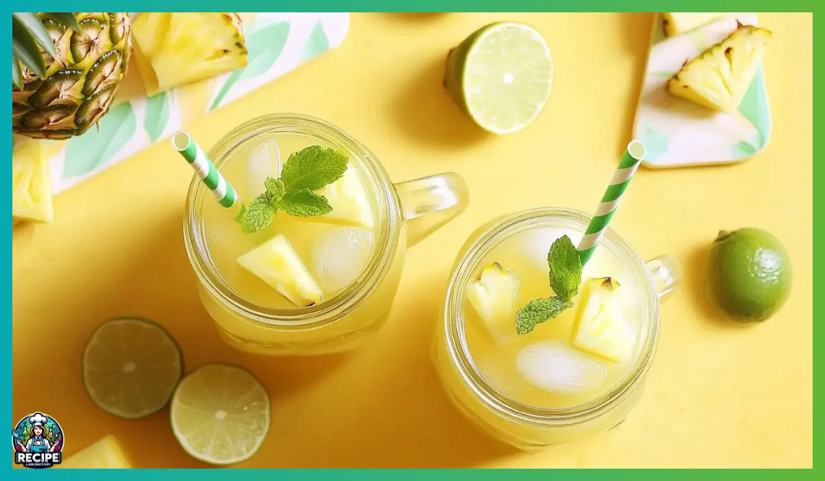 Pineapple mint mocktail