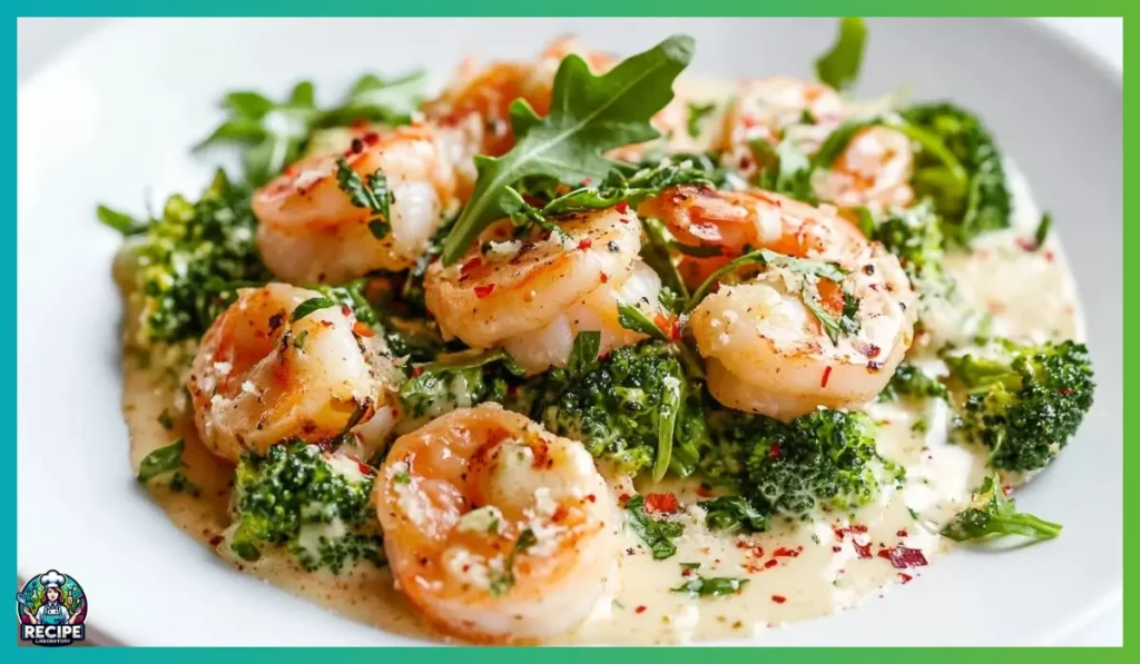 Creamy garlic shrimp