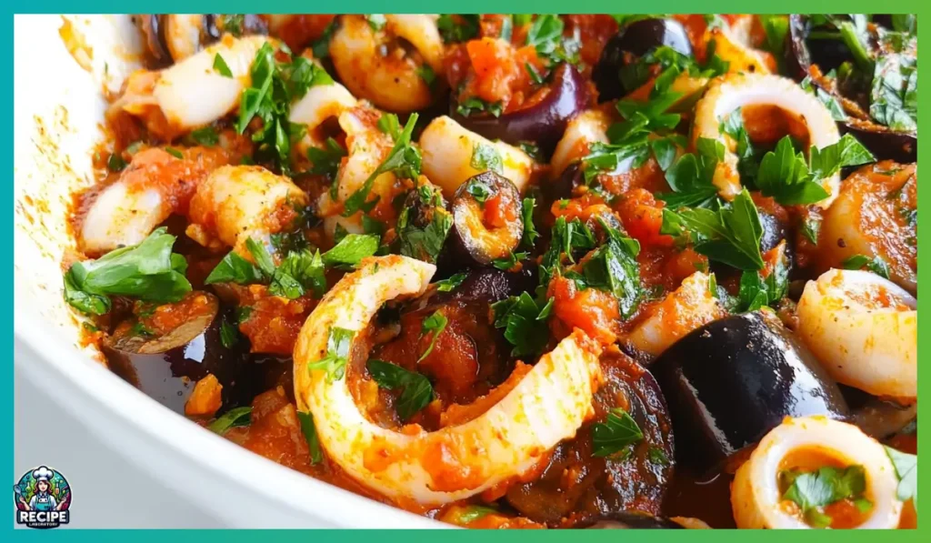 squid with arugula