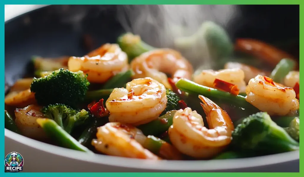 Spicy shrimp stir-fry