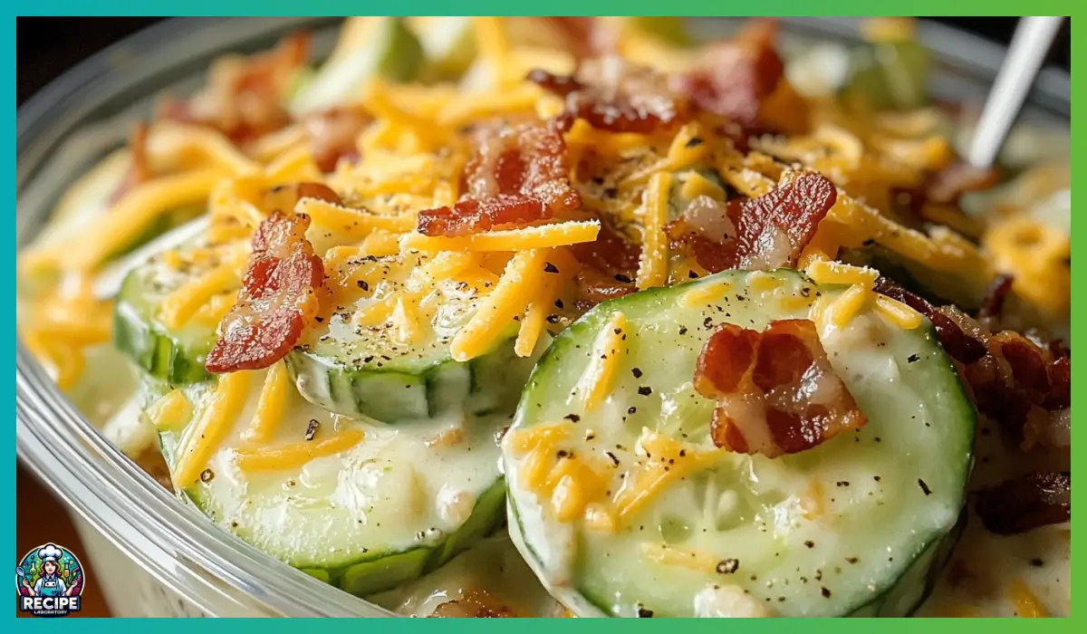 Creamy cucumber salad