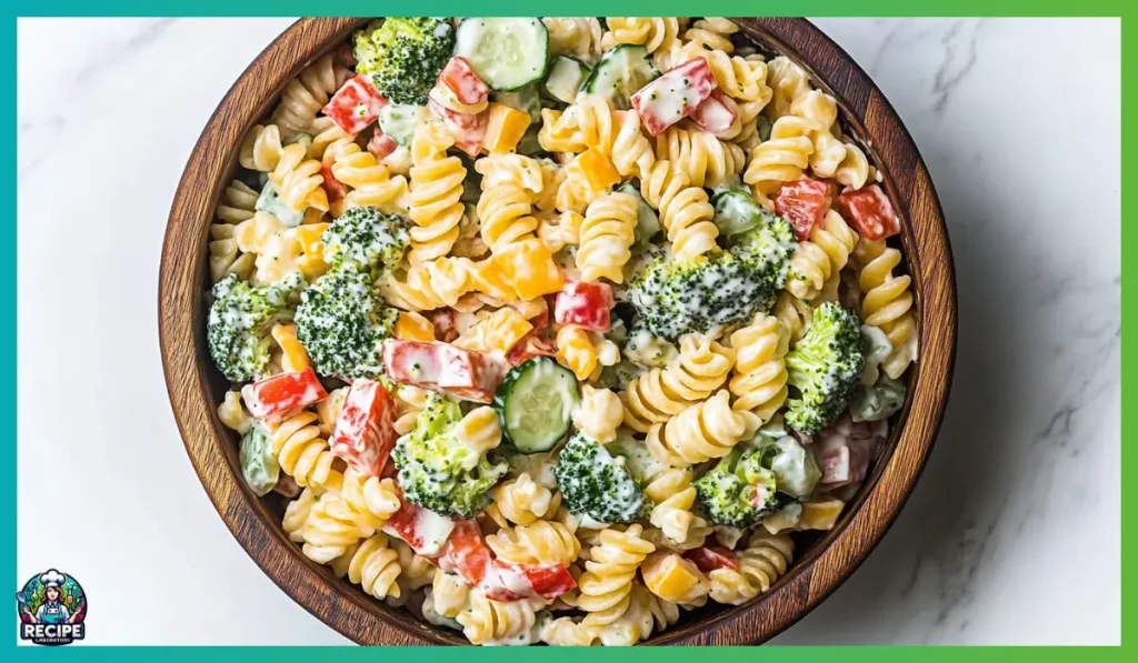 Creamy ranch pasta salad
