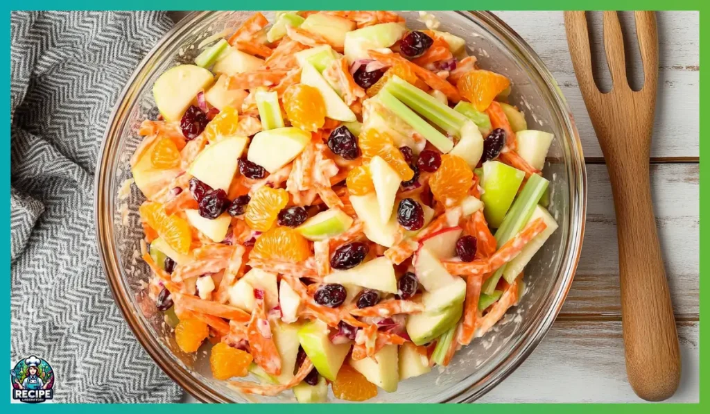 Crunchy apple carrot slaw