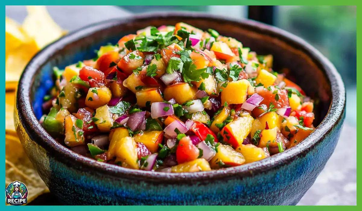 Fresh peach salsa